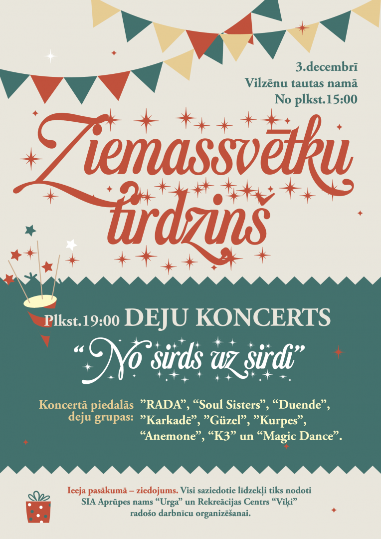 Ziemassvētku tirdziņš un deju koncerts