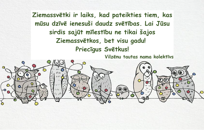 Sveiciens no Vilzēnu tautas nama kolektīva